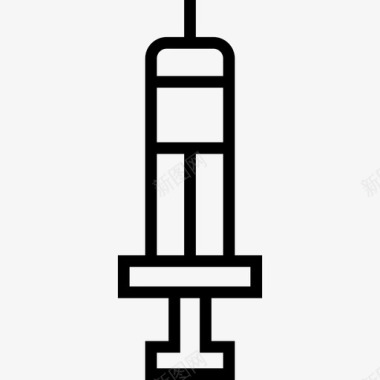 注射器图片注射器健康和医疗3线性图标图标