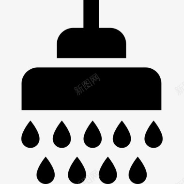 淋浴医疗小径水图标图标