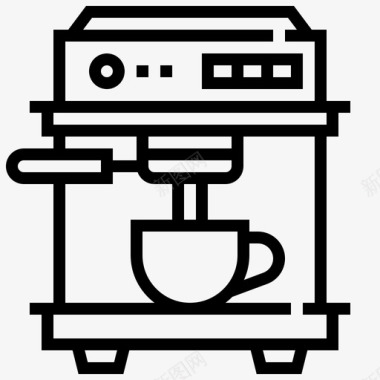 削苹果机浓缩咖啡机饮料咖啡图标图标