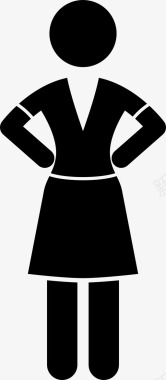 2000年时尚女衬衫服装图标图标