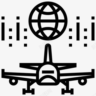 飞机的折纸飞机航空公司机场图标图标