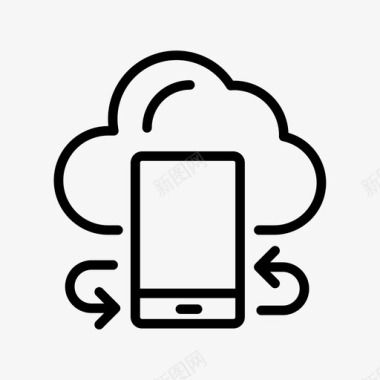 云服务器云数据云文件文件服务器图标图标