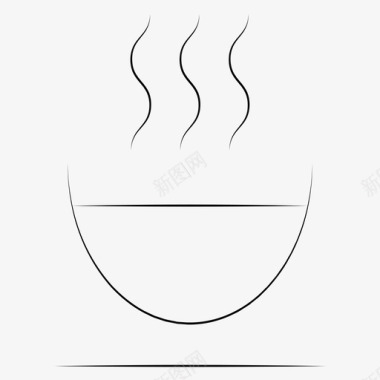 咖啡杯子手绘办公室图标图标