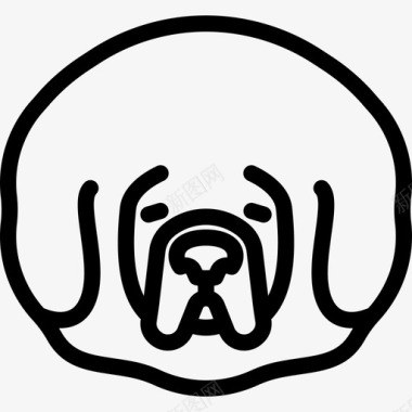 藏獒犬种头直系图标图标