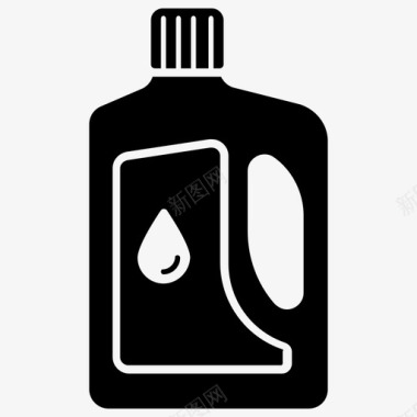 护理液体肥皂衣物护理洗涤剂瓶图标图标