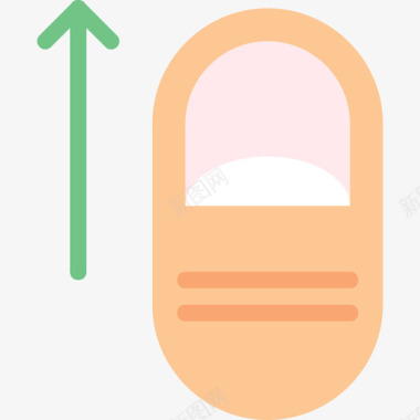 托起的手势轻触手势6平直图标图标