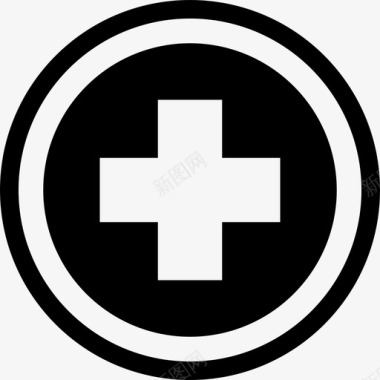 红十字会红十字会医疗11号已填充图标图标