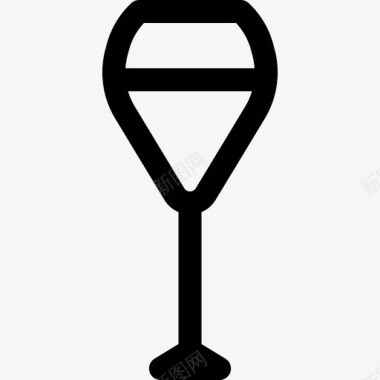 苏特恩酒杯食物线性葡萄酒厂元素图标图标