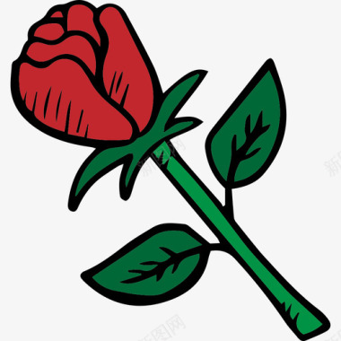 情人节玫瑰色图标图标