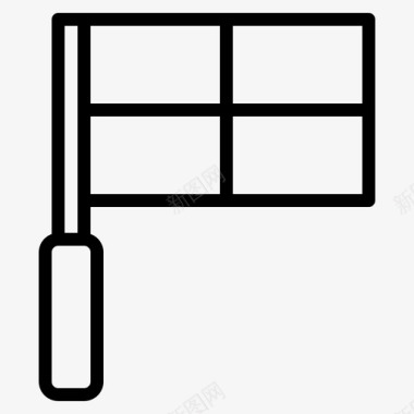 旗裁判足球越位图标图标