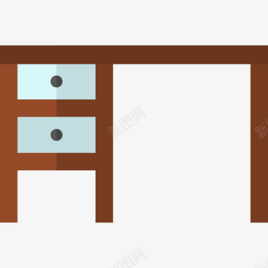 抽屉办公桌办公桌家具11扁平图标图标