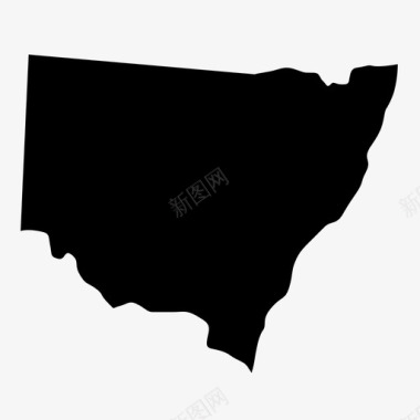 新南威尔士澳大利亚澳大利亚地图图标图标