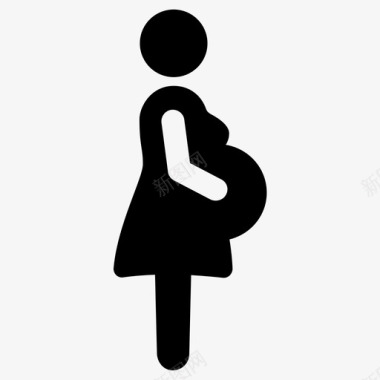做母亲生孩子怀孕图标图标