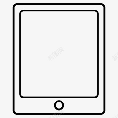 平板电脑ipad电子产品轮廓图标图标