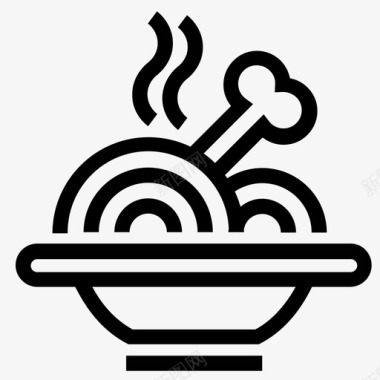 餐碗晚餐图标图标