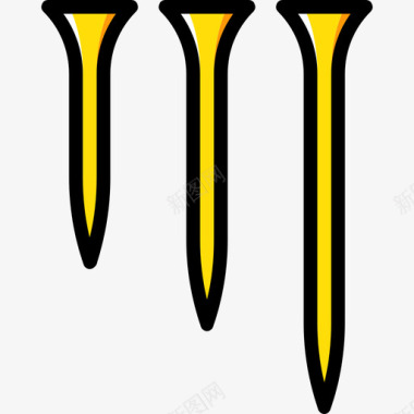 钉子结构8黄色图标图标