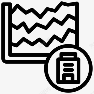 时间轴图表图表分析建筑图标图标