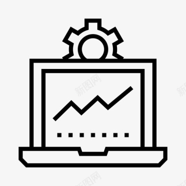 电脑笔记本图笔记本电脑设置加工系统图标图标