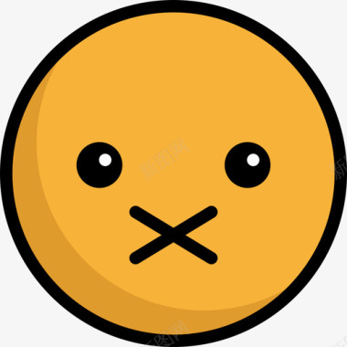 QQ表情图片静音表情3线性颜色图标图标