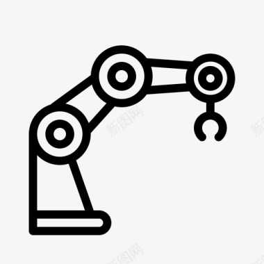 机械臂人工智能技术图标图标