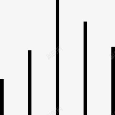 条形图web导航集合细线图标图标