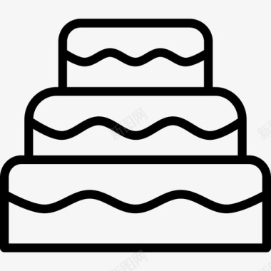 蛋糕美味直系图标图标