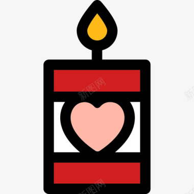 蜡烛情人节其他图标图标