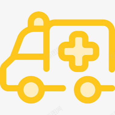 黄色救护车救护车交通10号黄色图标图标
