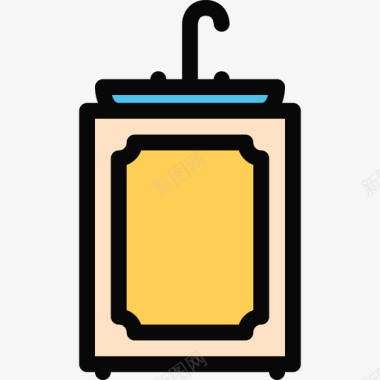 彩色水晶图标水槽家具24彩色图标图标