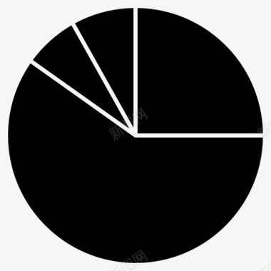 黑色信息图表饼图图表数据图标图标