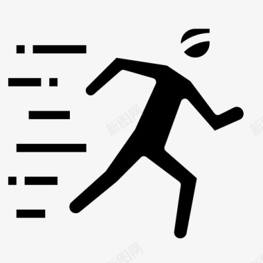 跑步人运动图标图标