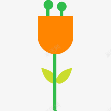 花卉自然农家元素套装图标图标