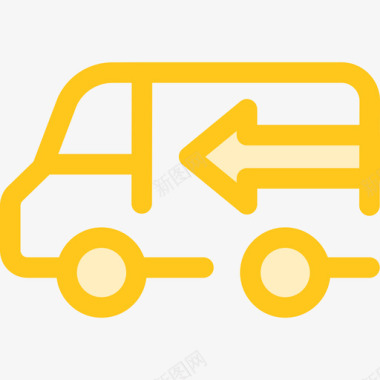运输送货车运输10黄色图标图标