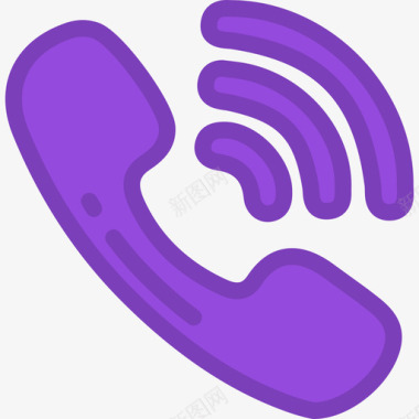 Viber社交媒体7线性颜色图标图标