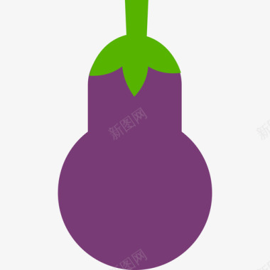 茄子食品水果和蔬菜图标图标