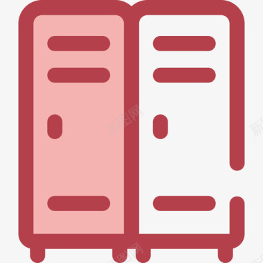 储物柜学校收藏2红色图标图标