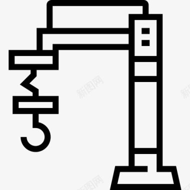 门禁机器工业机器人工厂机械5线性图标图标