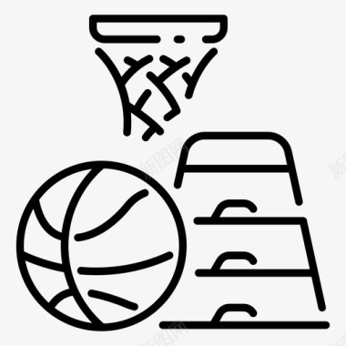 体育篮球锻炼图标图标