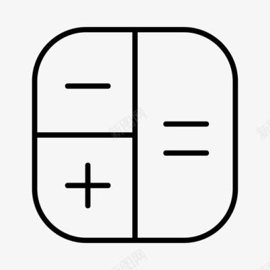 数学标识符计算器计算数学图标图标