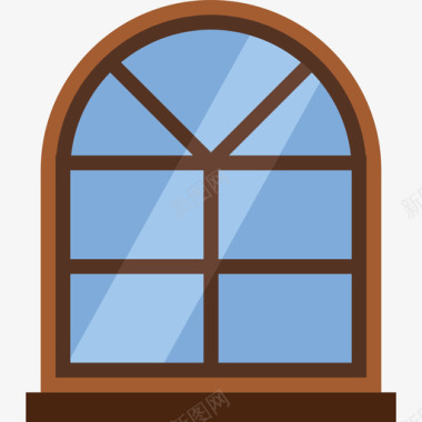 窗户型汇编平面图标图标