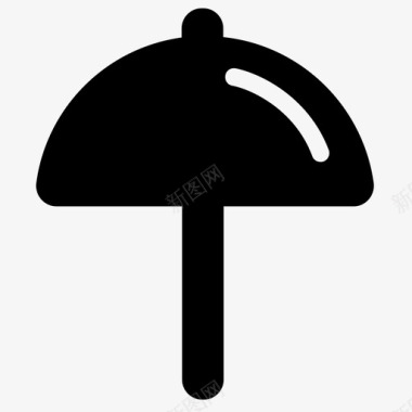 沙滩伞伞遮阳伞图标图标