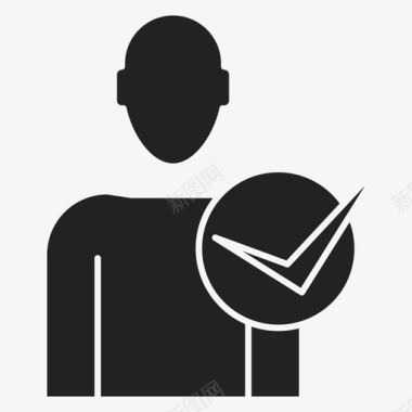 档案检查头像人图标图标