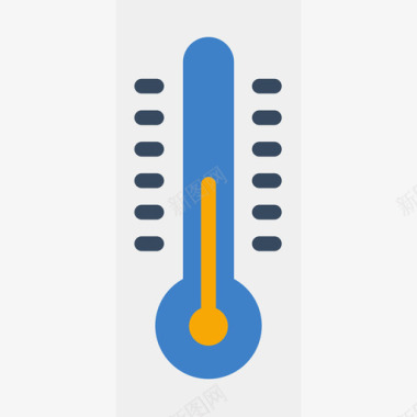旅游标志温度计旅游暑假颜色图标图标