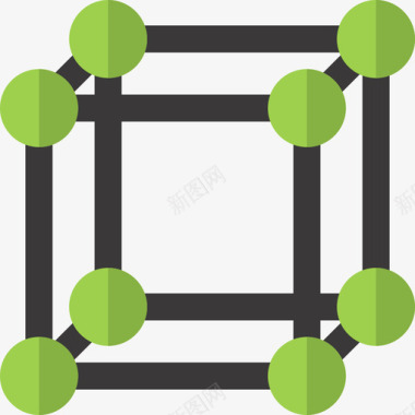 科学实验室元素平面图标图标