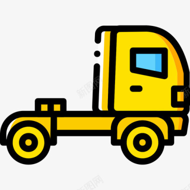 卡车送货黄色图标图标
