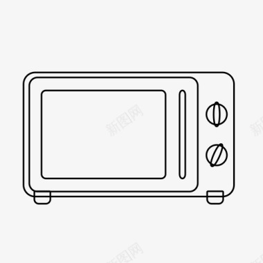 加热微波炉电器烹饪图标图标