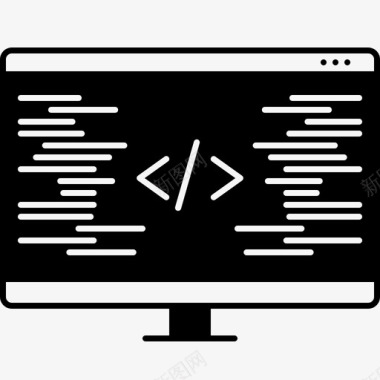 计算机程序编码计算机程序员图标图标
