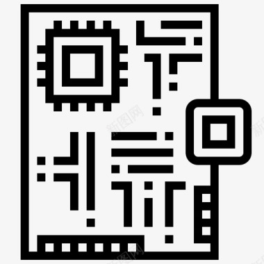 原型板电子工程图标图标