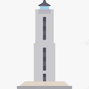 冰岛语灯塔2平坦图标图标