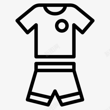 球衣球衣足球衣服图标图标